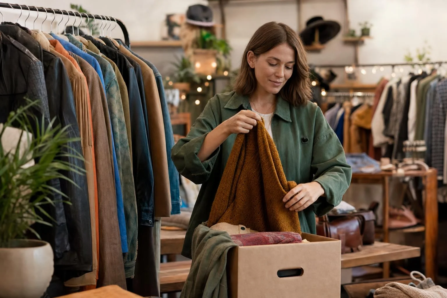 Sortirane vreće rabljene odjeće u skladištu pripremljene za second hand dućan